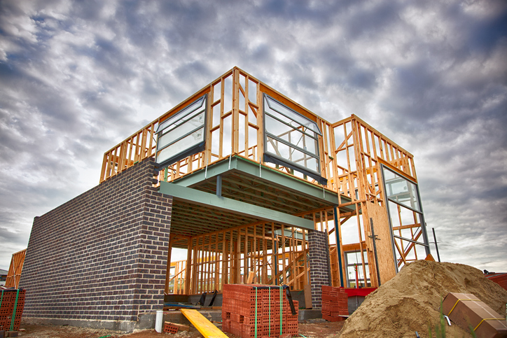 Home under construction Home under construction